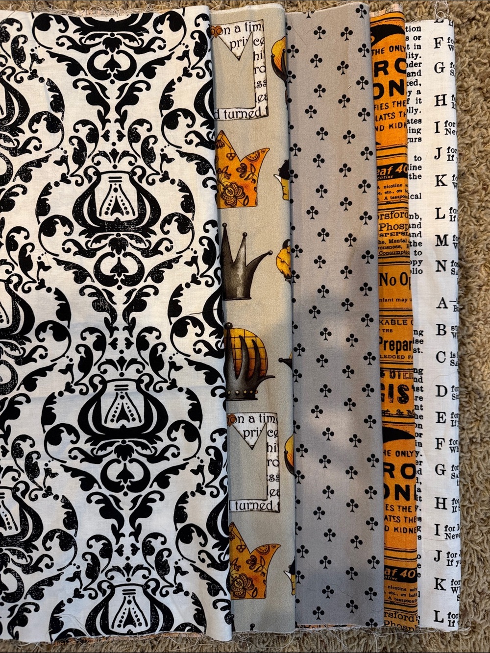 Premium Queen of We’en Riley Blake Design Fabric Bundle - 5 half yard cuts